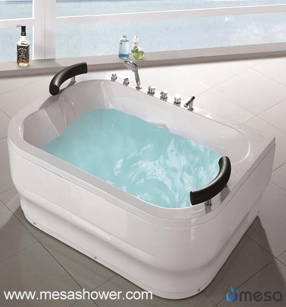 Tab Mandi Urut Whirlpool Double Segiempat Segiempat Lebih Besar
