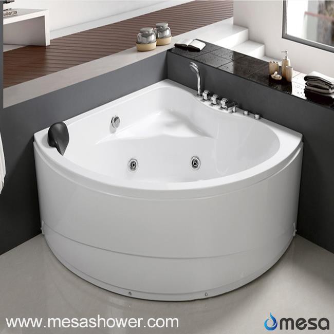 2017 Putih ABS Corner Pusingan Jetted pusaran mandi Bathtub bilik mandi Elegant dengan Harga Murah