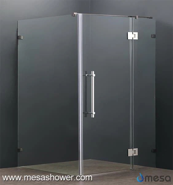 Rectangular Corner Bathroom Frameless Harga Murah Hinge Shower Enclosure