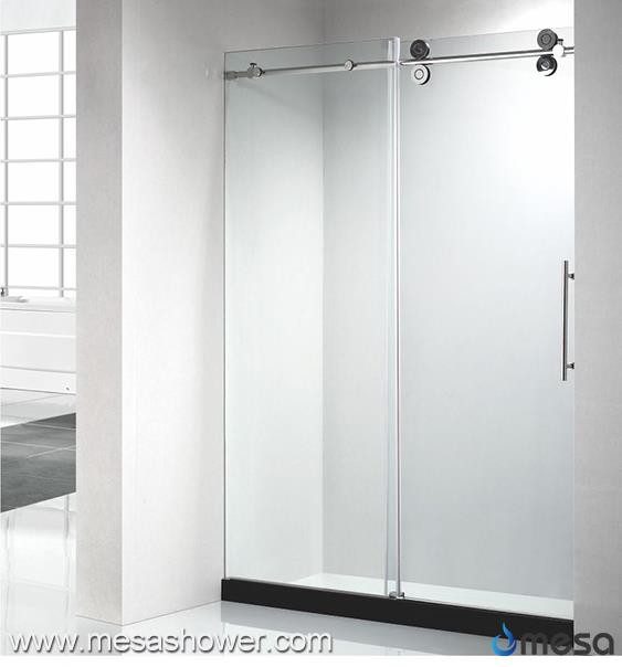 Reka bentuk ringkas Frameless Hot Sale Sliding Shower Door Dengan Handle