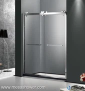 Reka bentuk Classic Framed Classic Roller Bathroom Stainless Steel Shower Enclosure