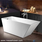 Percuma berdiri akrilik tirus tab segi empat tepat dengan limpahan