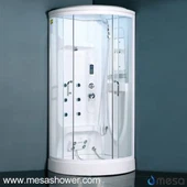 Sektor Corner Multi-function Shower Cabin Room dengan Dulang Rendah MER-8055