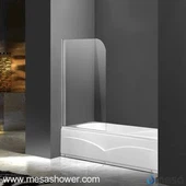 Peti Tanpa Bingkai Pancuran Pintu Bahan Kaca Tempered
