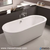 Akrilik Oval Melonggarkan Tab mandi Melebihi W / Kemasan Krom