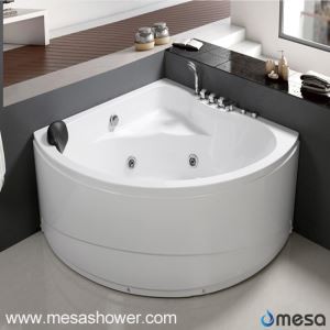 2017 Putih ABS Corner Pusingan Jetted pusaran mandi Bathtub bilik mandi Elegant dengan Harga Murah