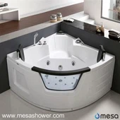 2017 Baru Dua 2 Orang Mewah Corner Jetted ABS Whirpool Urut Harga murah Bathtub Bilik Mandi