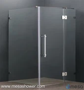 Rectangular Corner Bathroom Frameless Harga Murah Hinge Shower Enclosure