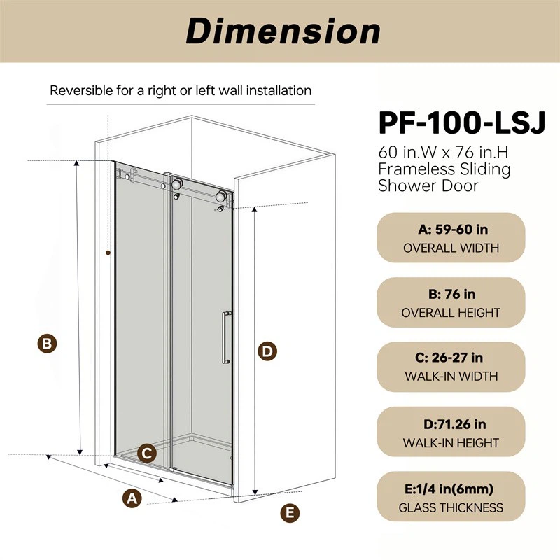 Brass Sliding Shower Door best