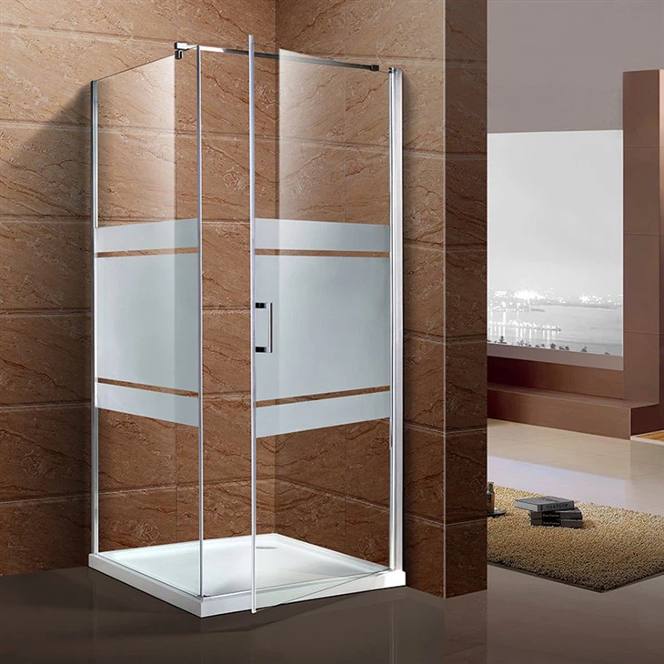 Pintu kaca bilik mandi tanpa bingkai