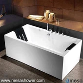 Design Simple Modern Style Harga murah Rectangular Freestanding Bathing Bathtub Akrilik Bathtub